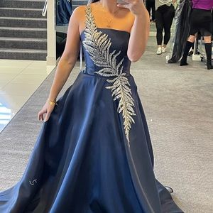 Beautiful navy ball gown